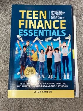 Teen Finance Essentials by Leigh Fanson - Blue & Yellow Cover